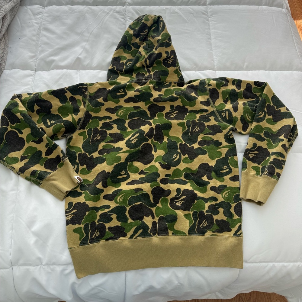 A Bathing Ape Green Camouflage Hoodie - Picture 2 of 3